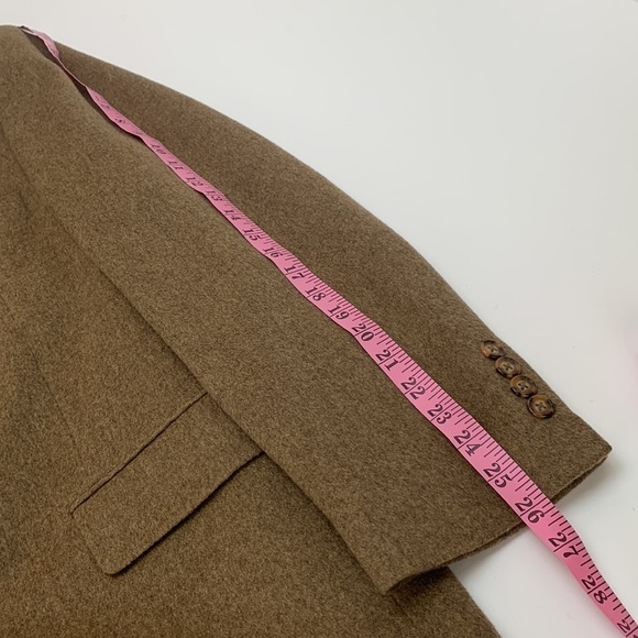Stafford Executive 100% Camel Hair Sport Coat Blazer Jacket Size 44R - Picture 13 of 16